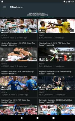 FIFA TV-Amazing Football Videos android App screenshot 0