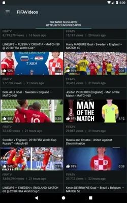 FIFA TV-Amazing Football Videos android App screenshot 4