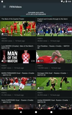 FIFA TV-Amazing Football Videos android App screenshot 7